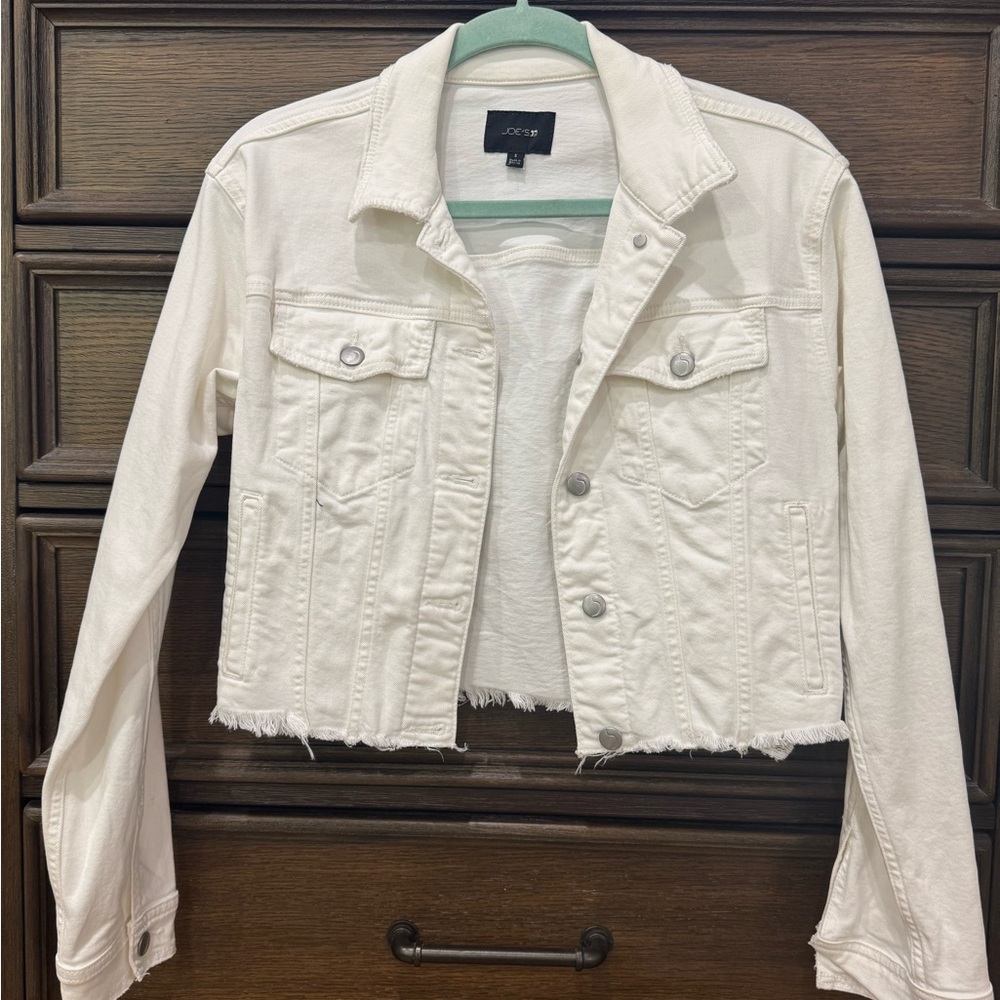 Joe's Jeans White Denim Jacket sz S
